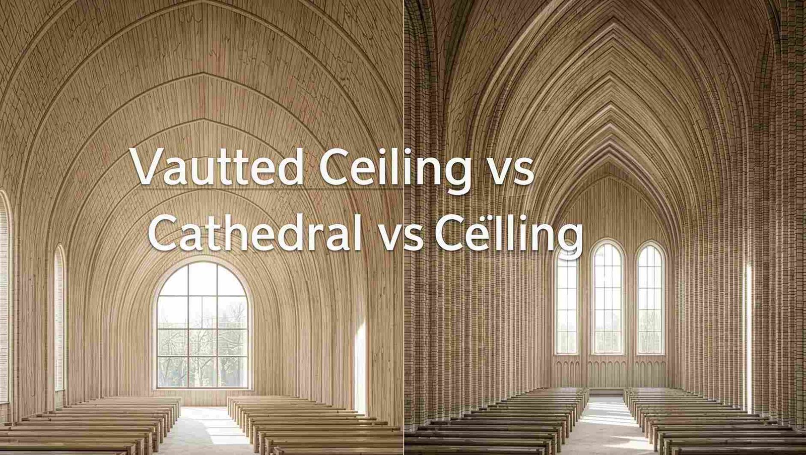 Vaulted Ceiling vs Cathedral Ceiling