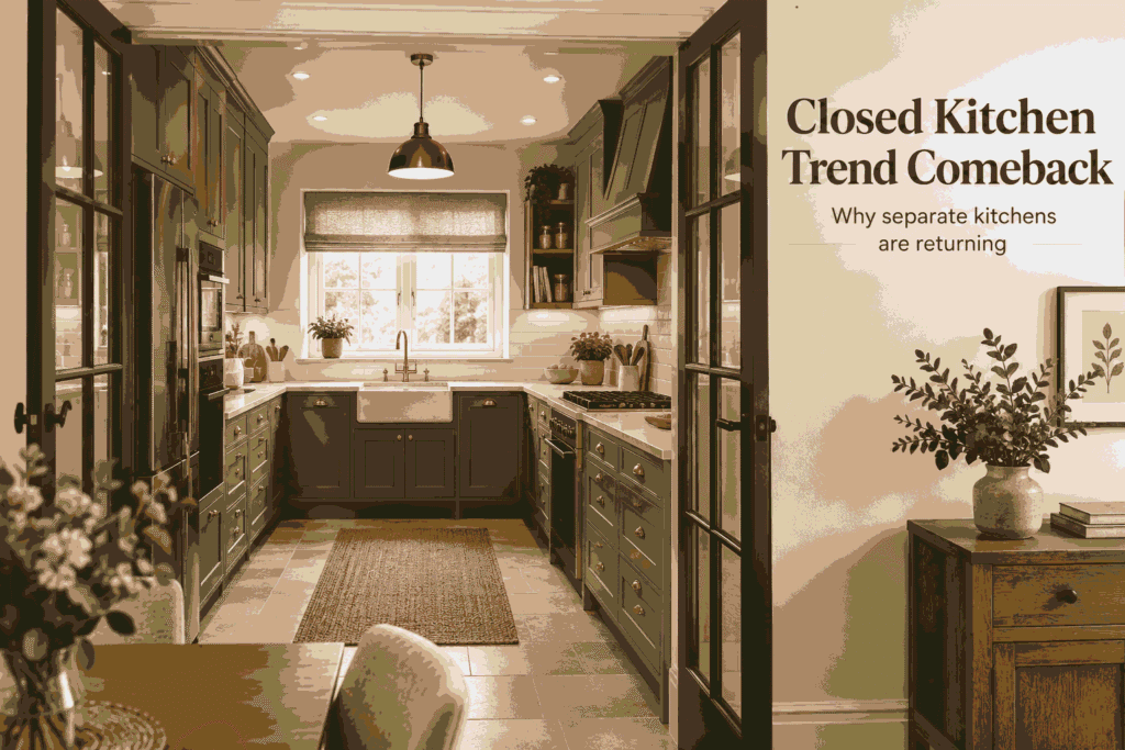 Closed Kitchen Trend Comeback