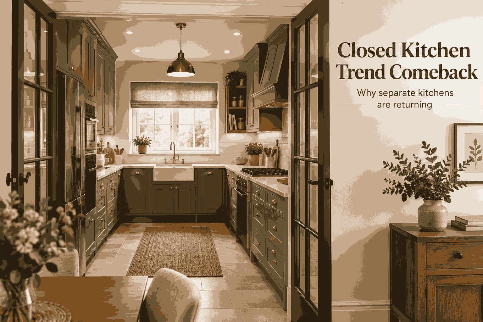 Closed Kitchen Trend Comeback
